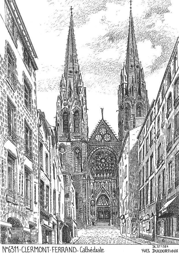 N 63011 - CLERMONT FERRAND - cathdrale